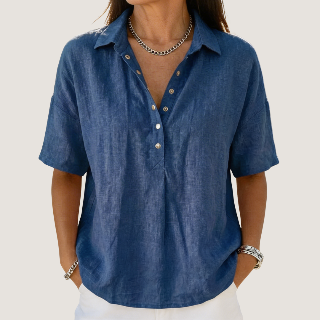 Hélène™ | Blusa con cuello