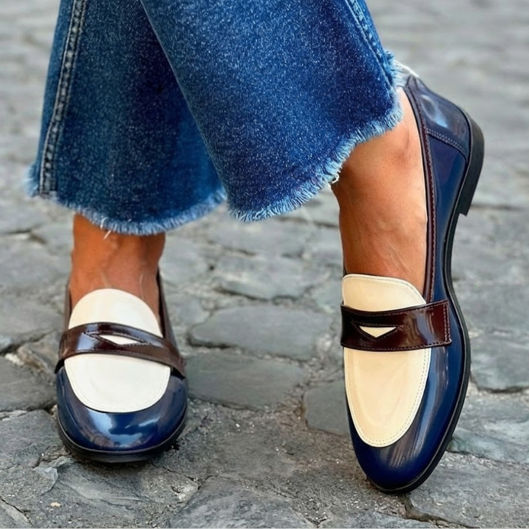 Claudia™ | Mocasines a Contraste