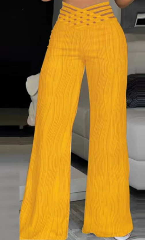 Emma | Pantalones de Cintura Alta con Cruce