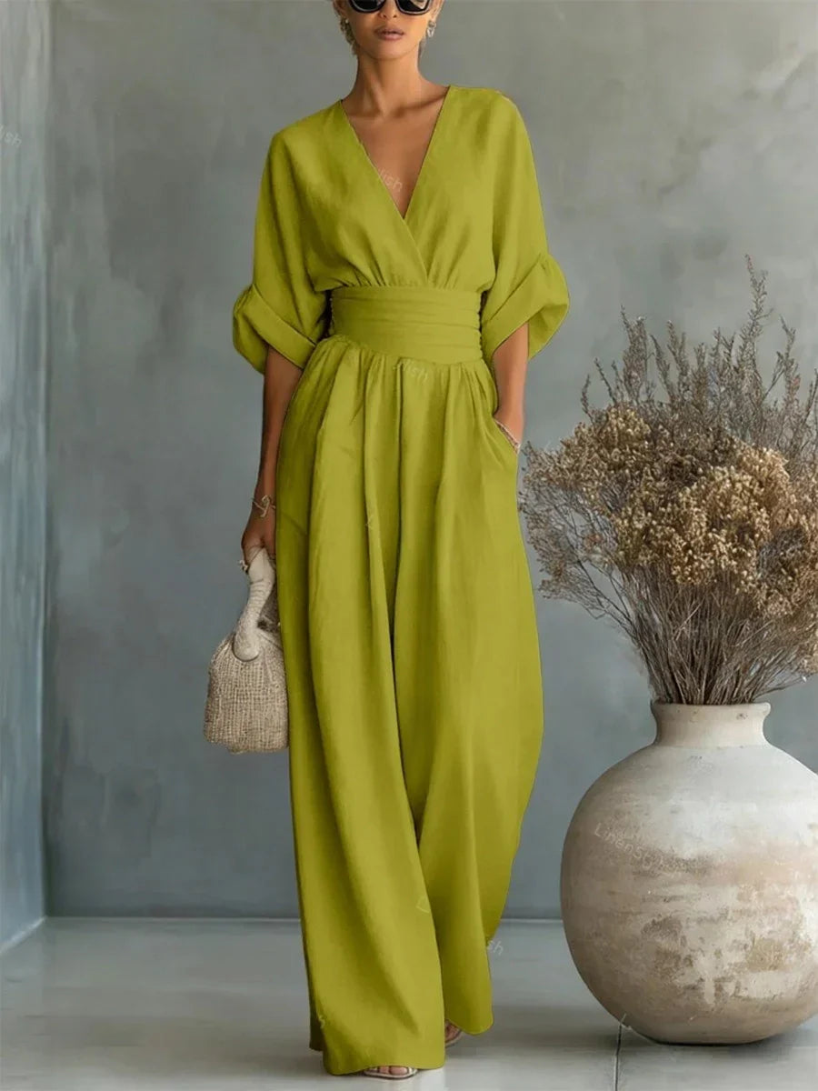 Combinación elegante con escote