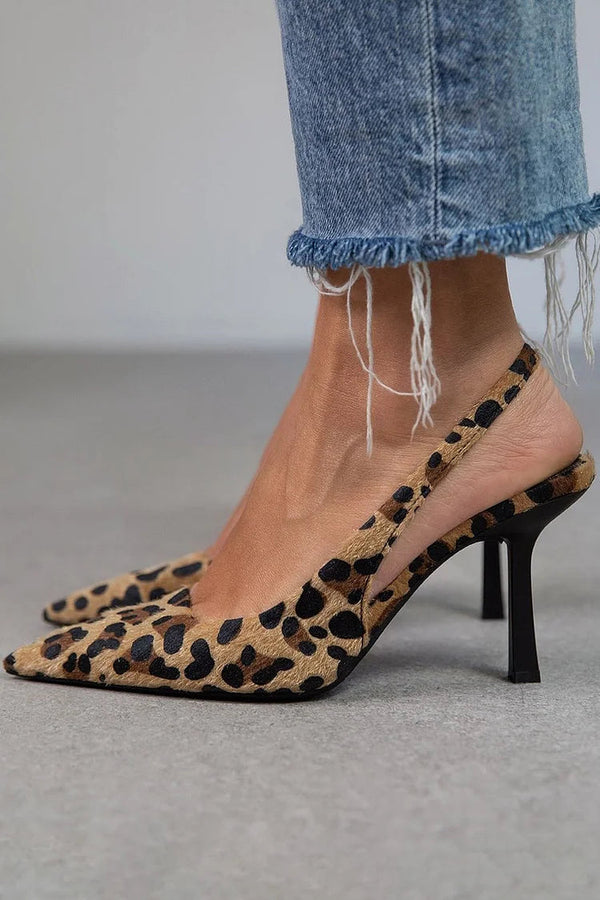 Avery™ | Tacones D’Orsay Leopardo