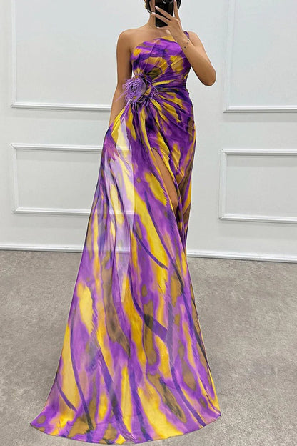 Vestido Draped Vibrante
