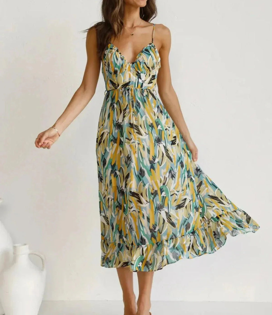 La Chispa | Vestido Midi Color Brillante