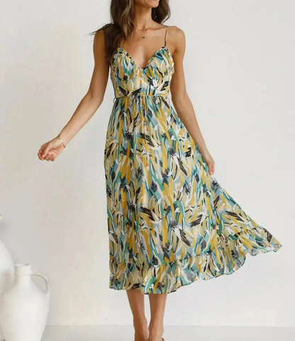 La Chispa | Vestido Midi Color Brillante