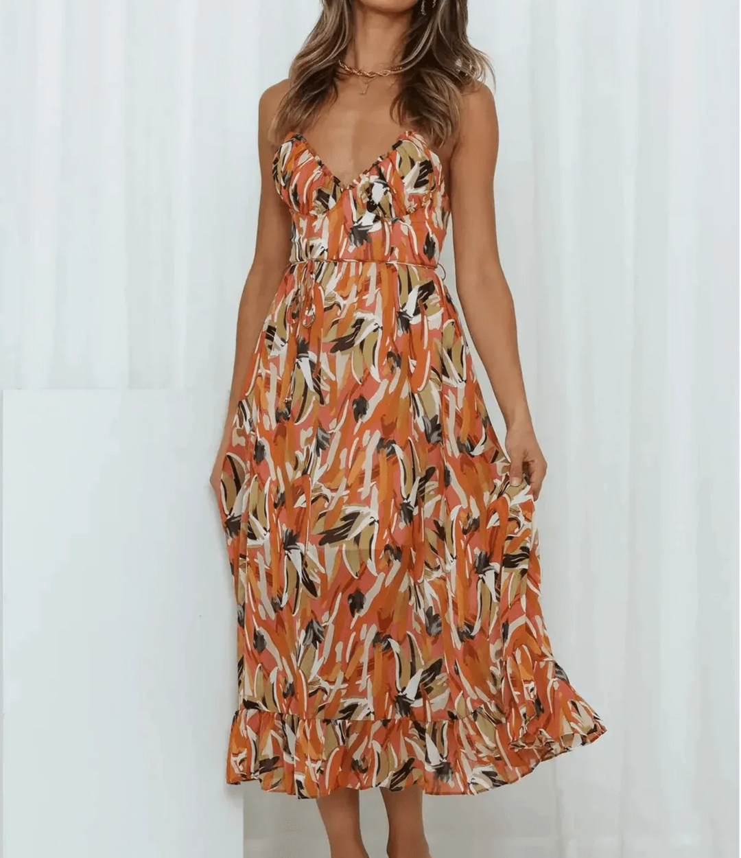La Chispa | Vestido Midi Color Brillante