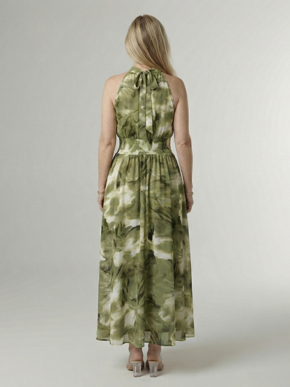 Sylin | Vestido Midi con Escote Americano