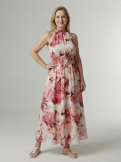 Sylin | Vestido Midi con Escote Americano