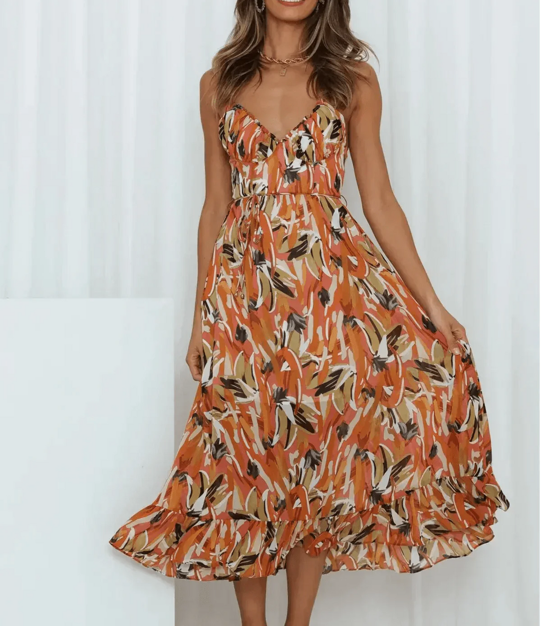 La Chispa | Vestido Midi Color Brillante