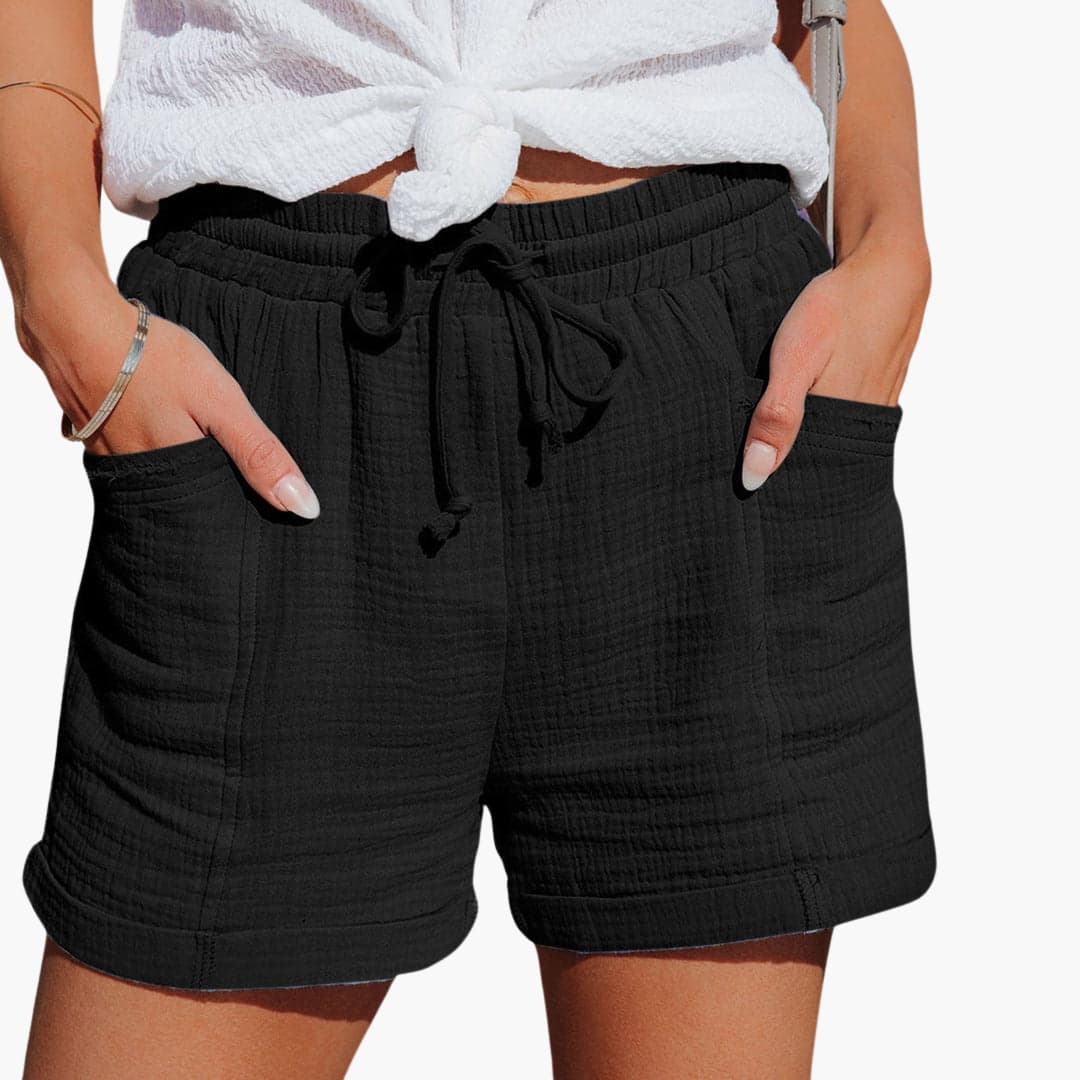 Emma | Pantalones Cortos Casuales con Cinta Ajustable Elegantes