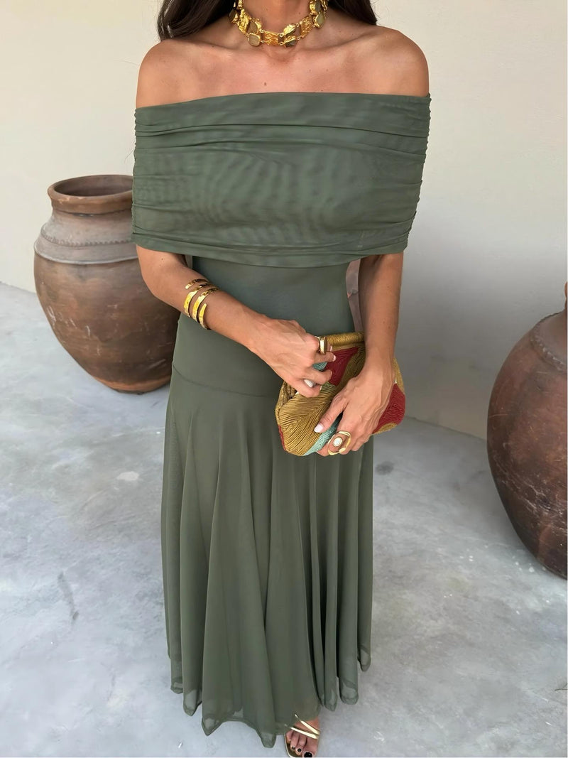 Camila | Vestido Maxi Elegante de Malla