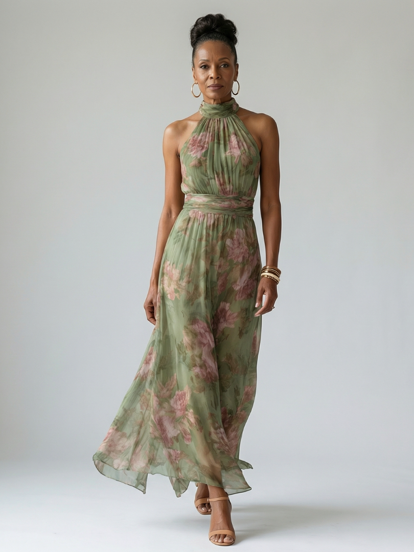Mirelle | Vestido Midi con Escote Americano