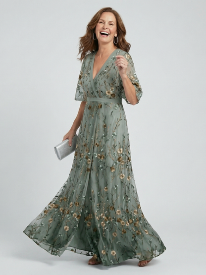 Selora | Vestido Maxi Fluido con Escote Halter