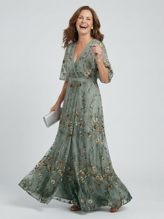 Selora | Vestido Maxi Fluido con Escote Halter