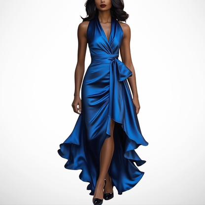 La Chispa | Vestido de Satén Draped en la Cintura