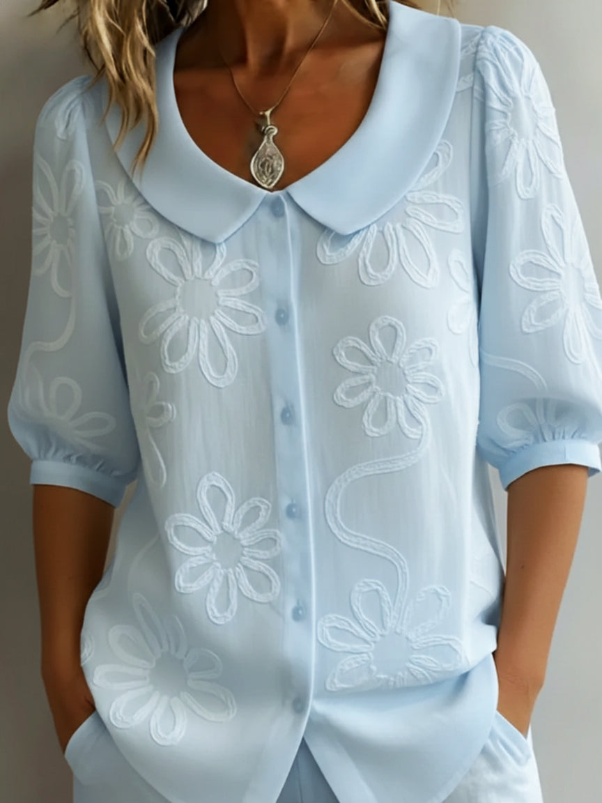 Camille | Blusa Floral Ligera Elegancia Natural