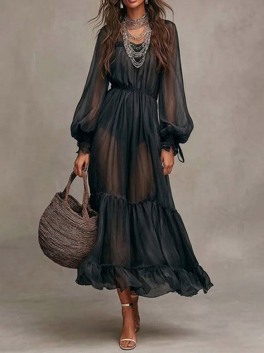 Gerda | Elegante Vestido Midi con Escote en V