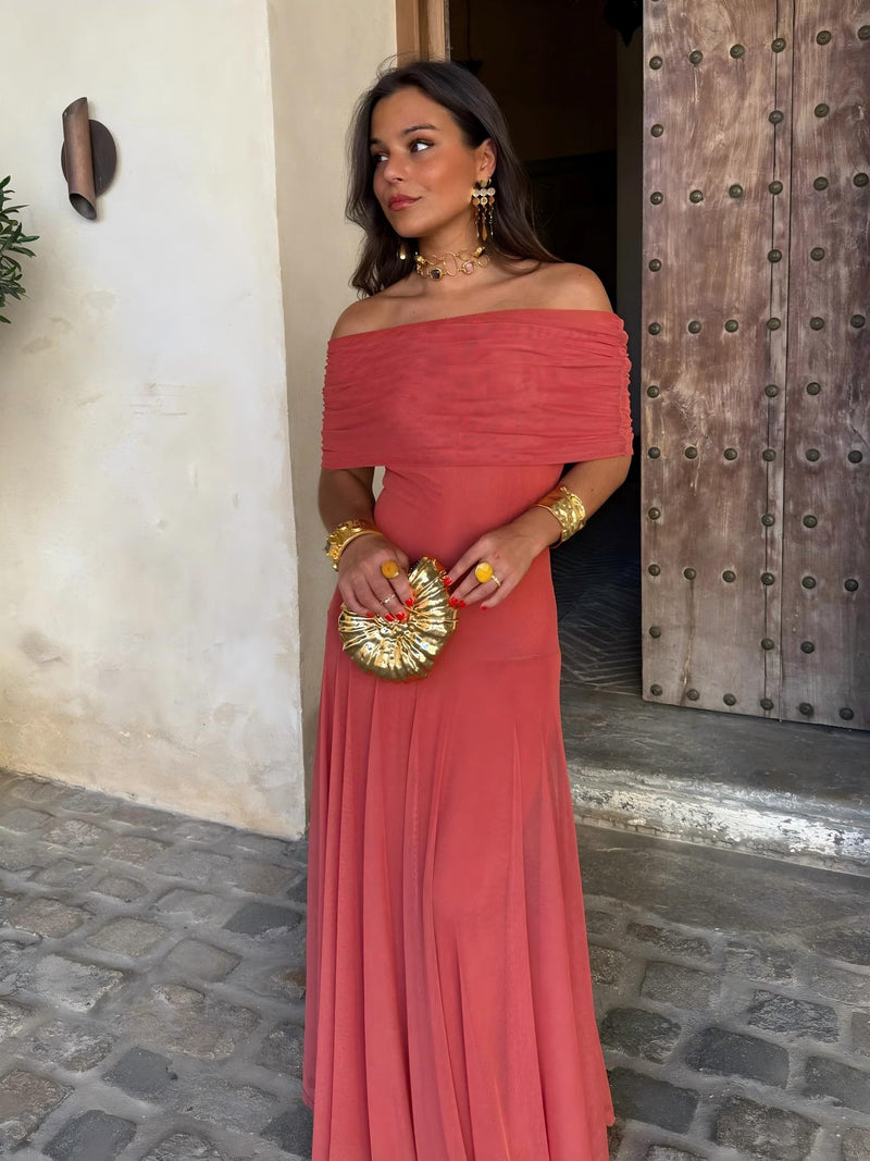 Camila | Vestido Maxi Elegante de Malla