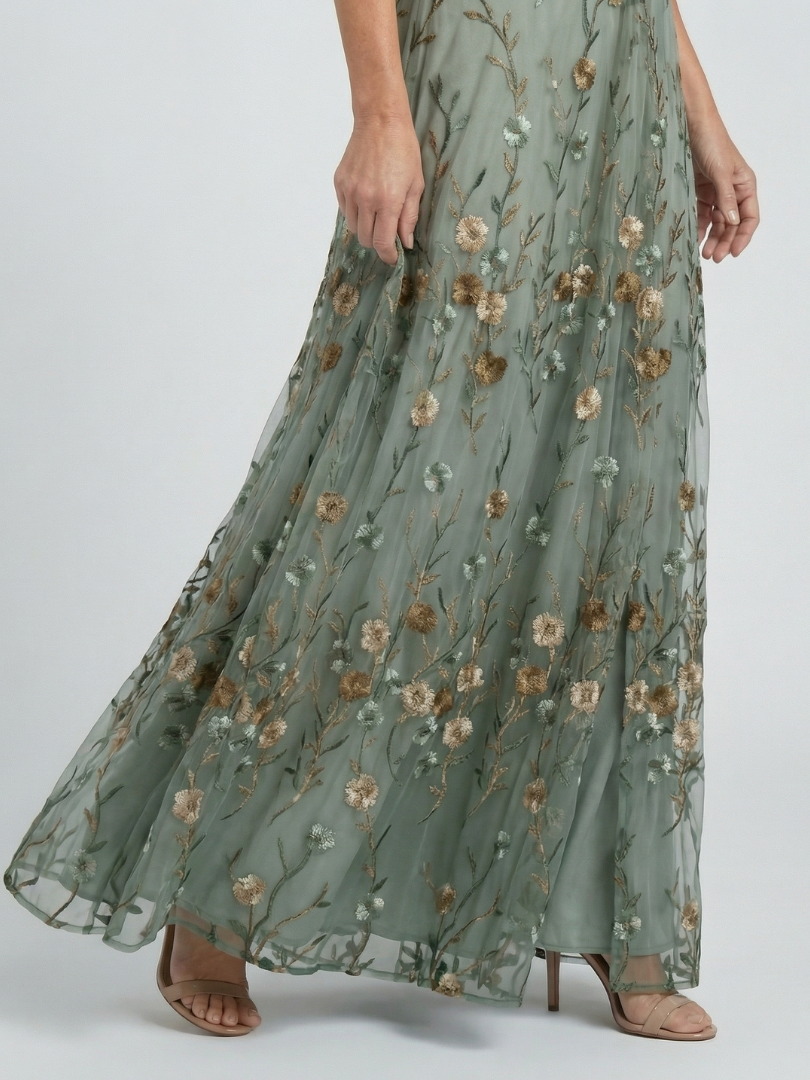 Selora | Vestido Maxi Fluido con Escote Halter
