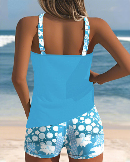 Sabrina | Traje de baño de dos piezas con ajuste cómodo y estilo playero floral