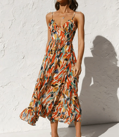 La Chispa | Vestido Midi Color Brillante