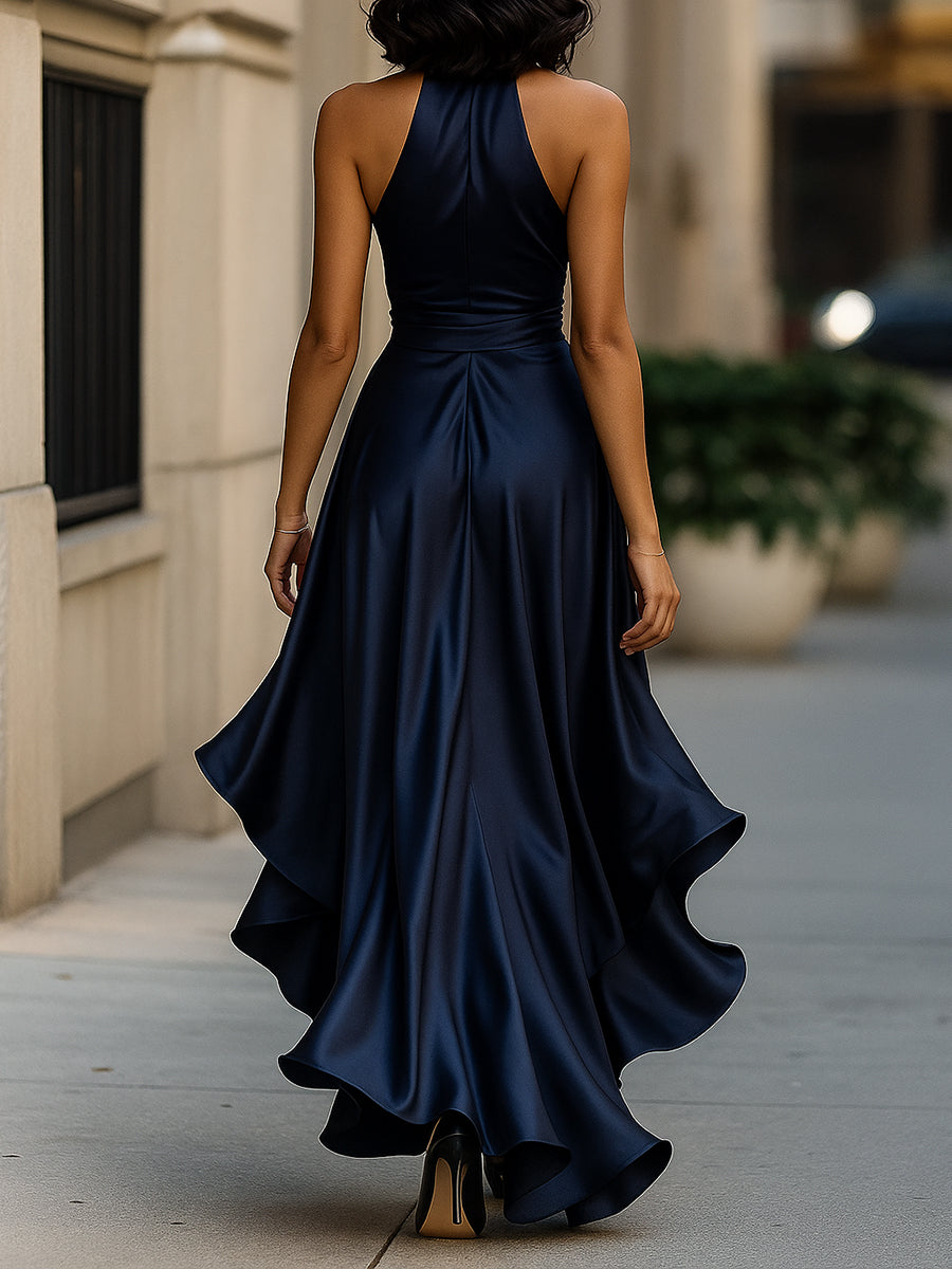 La Chispa | Vestido de Satén Draped en la Cintura