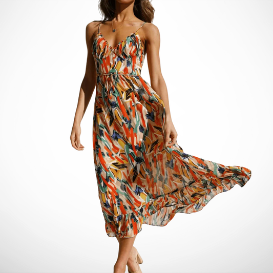 La Chispa | Vestido Midi Color Brillante