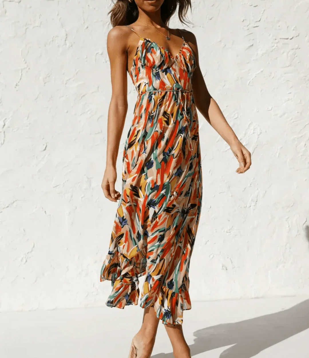 La Chispa | Vestido Midi Color Brillante