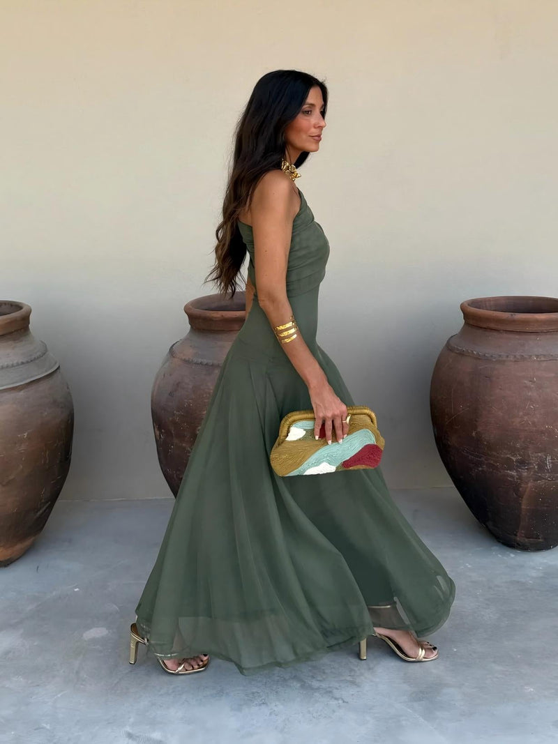 Camila | Vestido Maxi Elegante de Malla
