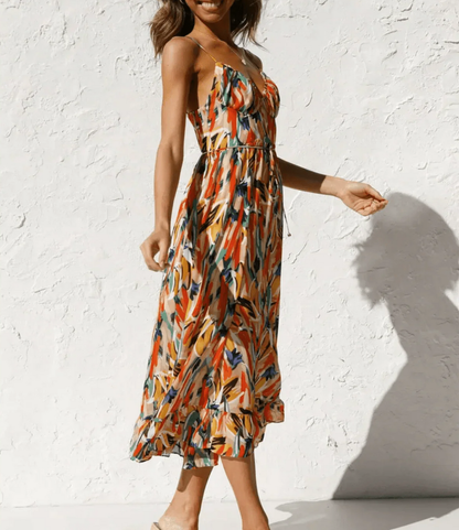 La Chispa | Vestido Midi Color Brillante