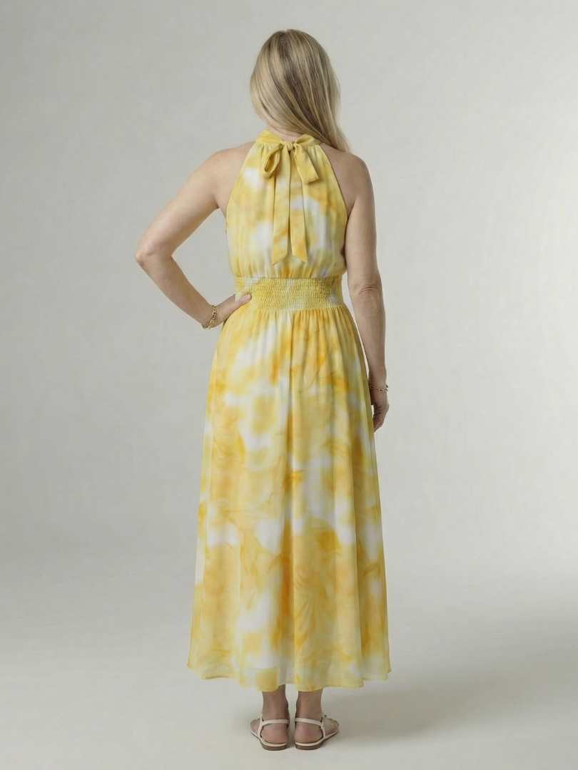 Sylin | Vestido Midi con Escote Americano