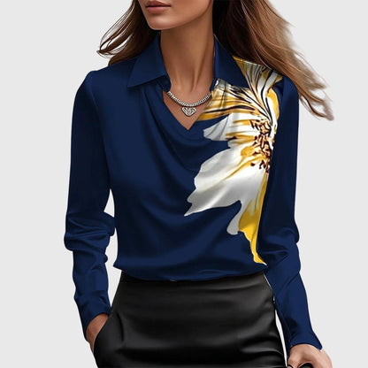 Aisha™ | Blusa fluida brillante