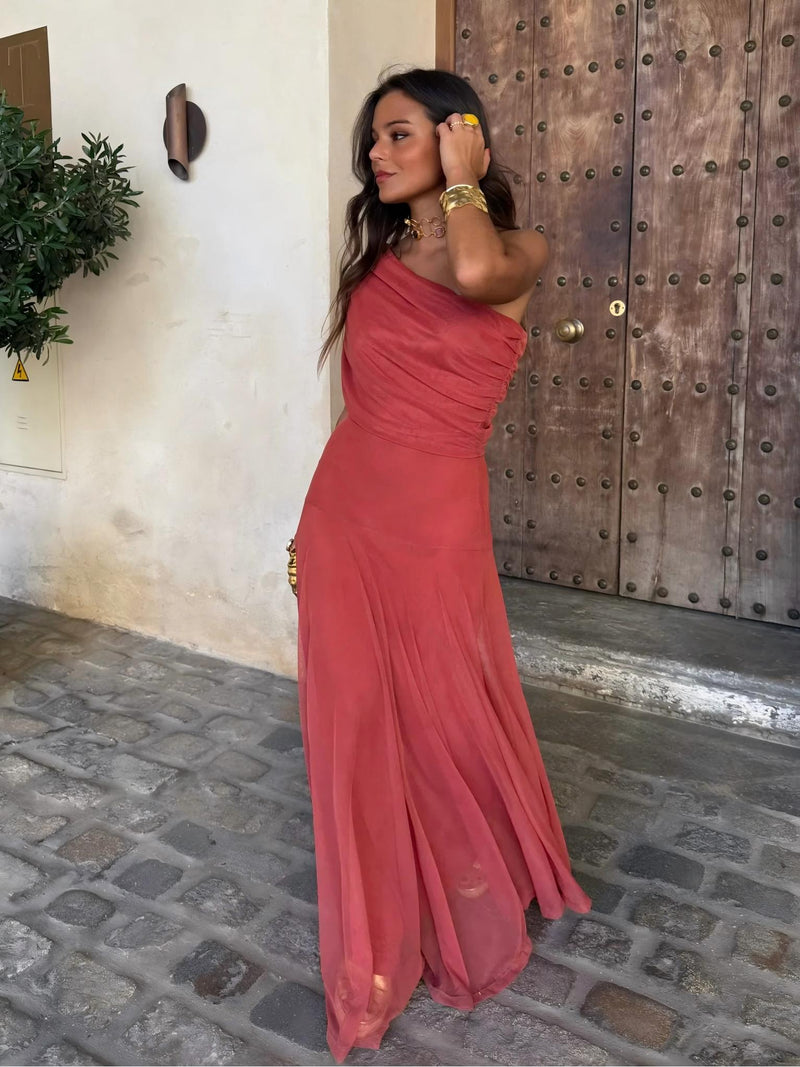 Camila | Vestido Maxi Elegante de Malla
