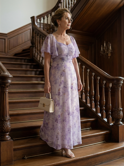 Vaelis | Vestido Midi con Mangas Volantes