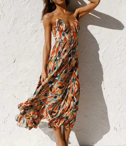 La Chispa | Vestido Midi Color Brillante
