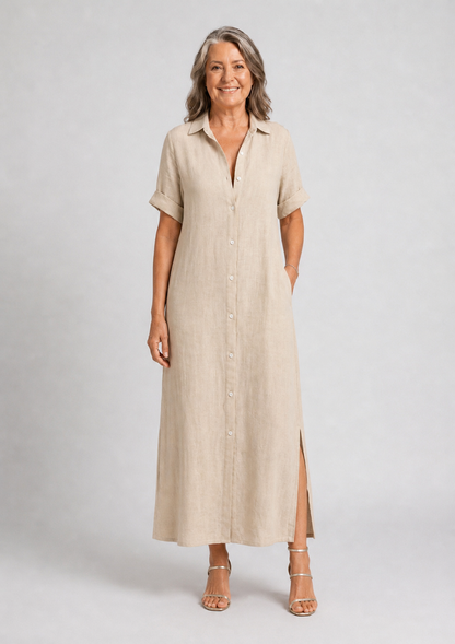 Nara | Vestido Midi de Corte Relajado