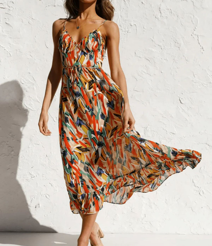 La Chispa | Vestido Midi Color Brillante