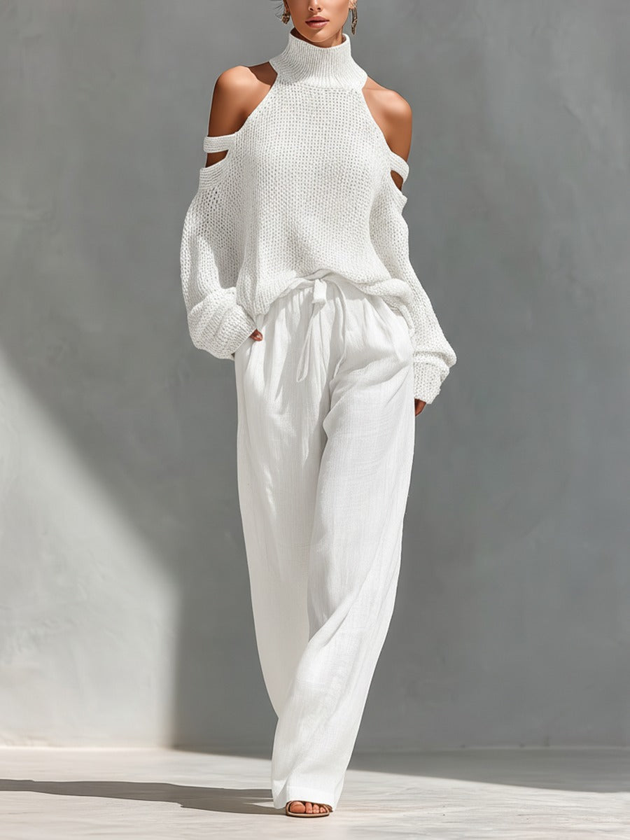 Camilla • Conjunto completo de moda en punto y lino