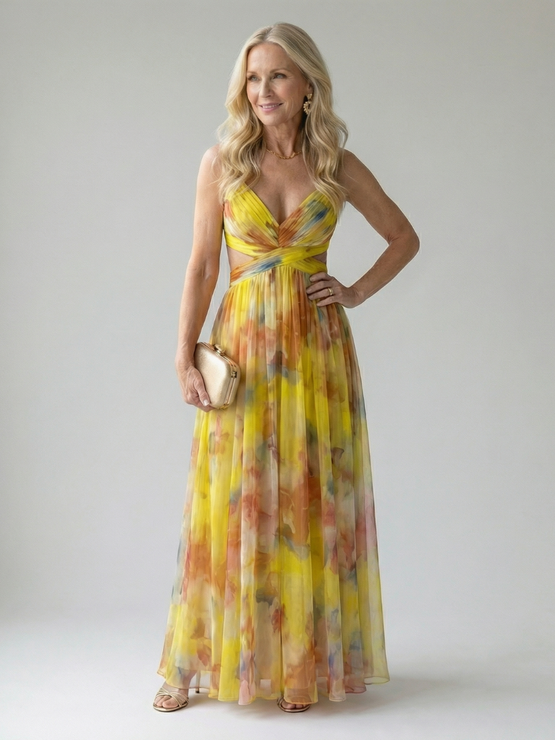 Isel | Vestido Maxi Suave Envueltos