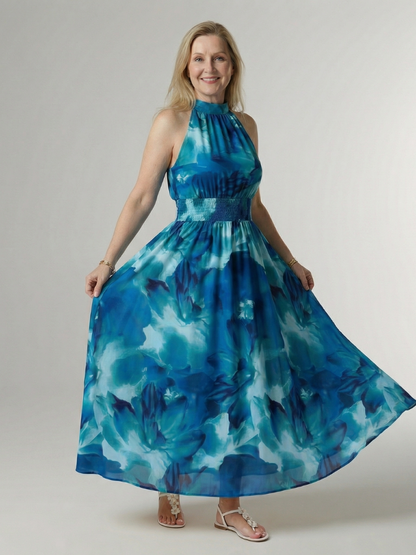 Sylin | Vestido Midi con Escote Americano