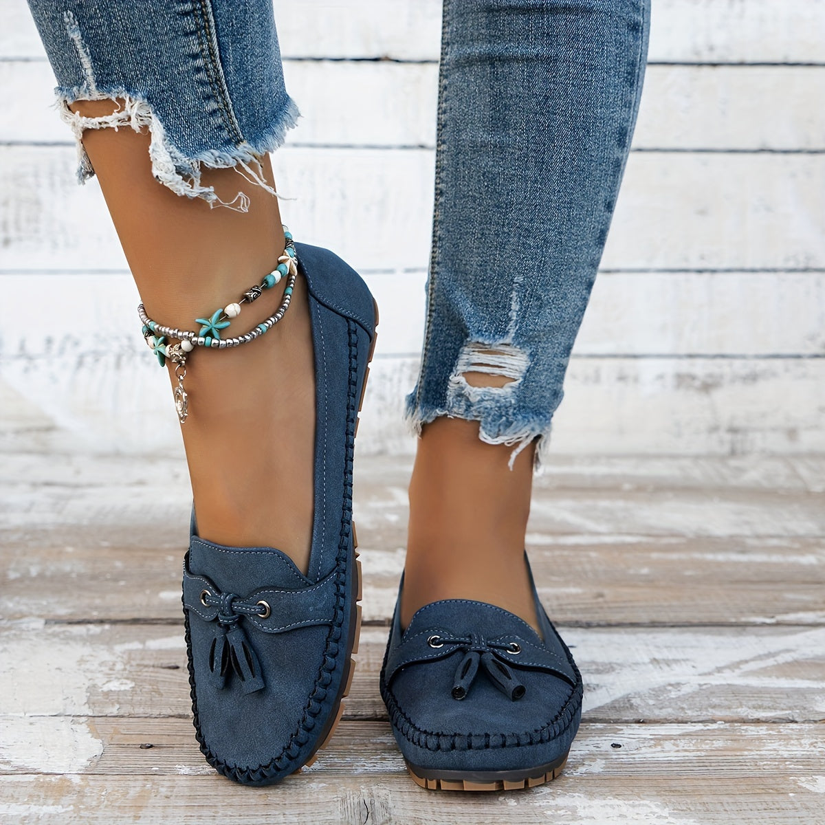 Nadine™ - Mocasines clásicos con detalle de flecos