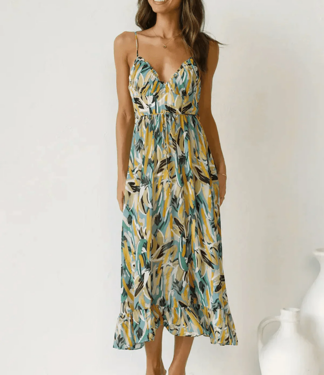 La Chispa | Vestido Midi Color Brillante