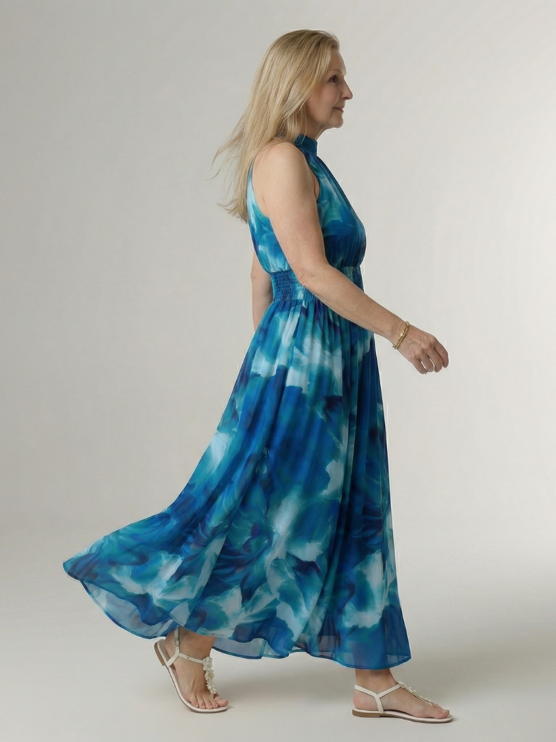 Sylin | Vestido Midi con Escote Americano