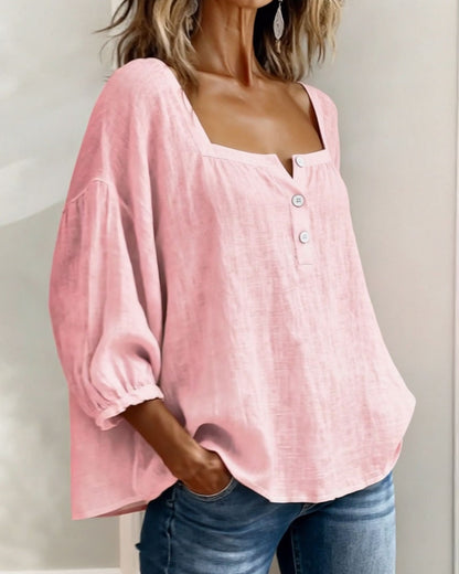 Sherri™ | Blusa elegante con escote cuadrado