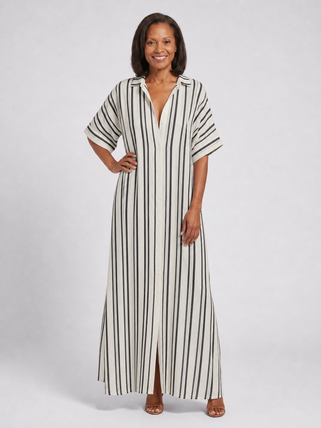 Nara | Vestido Midi de Corte Relajado