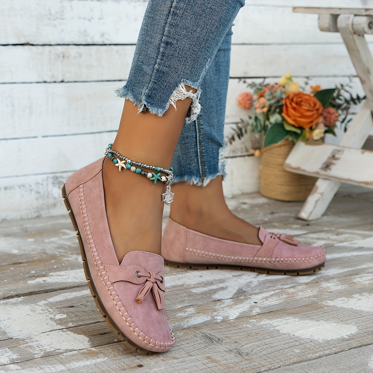 Nadine™ - Mocasines clásicos con detalle de flecos
