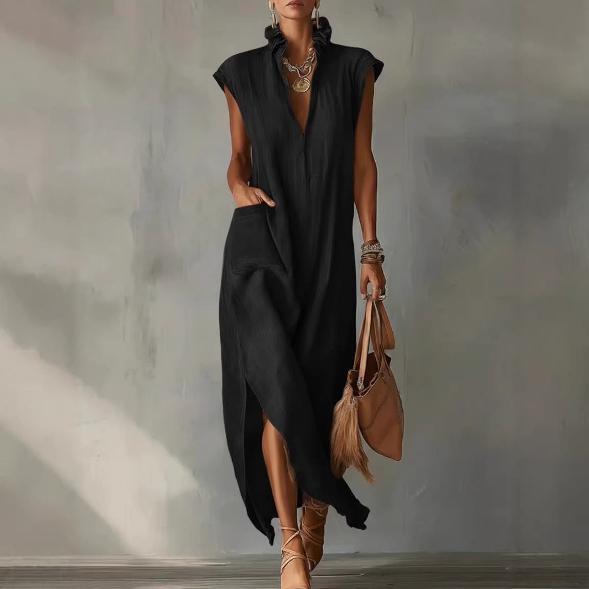 Vestido sin mangas Alexa para mujer