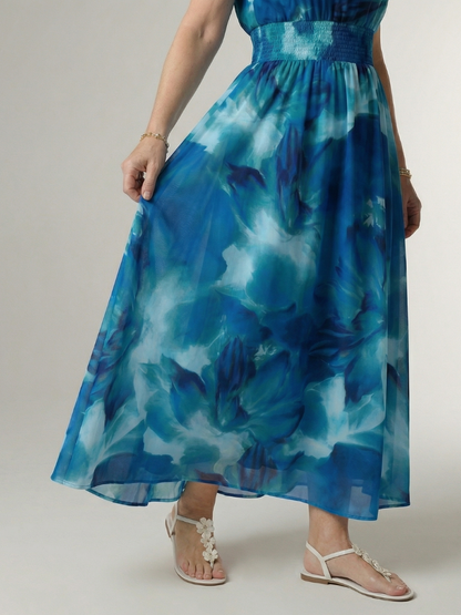 Sylin | Vestido Midi con Escote Americano