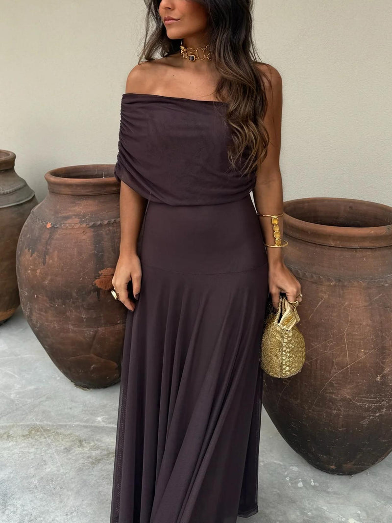 Camila | Vestido Maxi Elegante de Malla