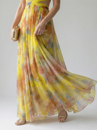 Isel | Vestido Maxi con Envoltura Suave