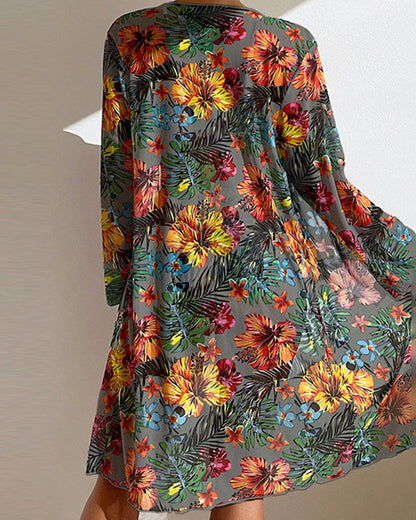 Glenda - Bikini con falda floral